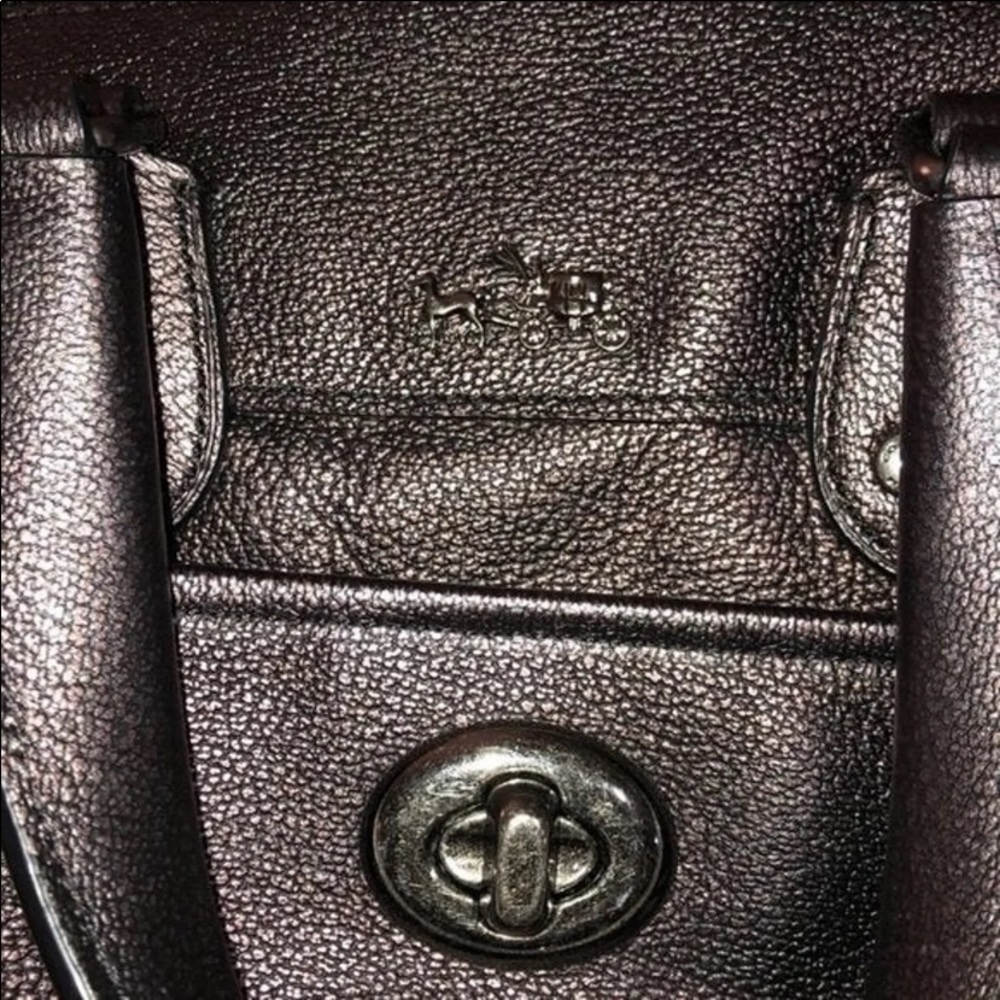 Coach Metallic Bronze Rhyder Large Satchel - Picture 12 of 15